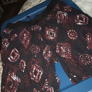 black and red joggers size L